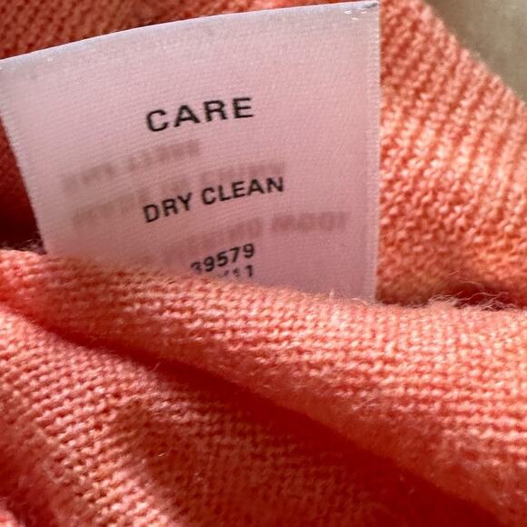 WALLACE Womens Sweater Small Pink Merino Wool Cardigan Preppy Casual Feminine - Picture 9 of 13